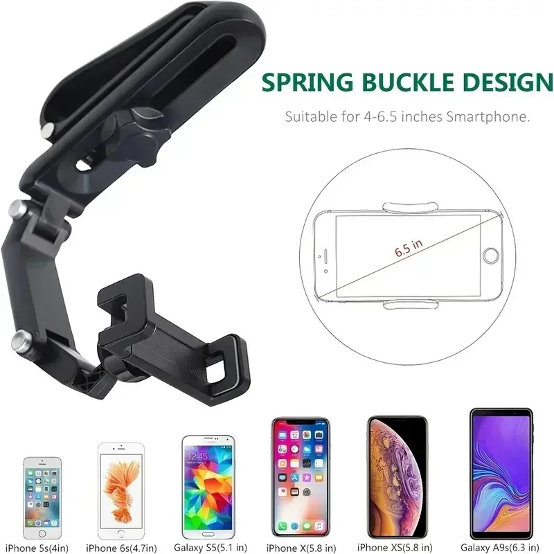 Universal Car Rearview Mirror Phone Holder 720 Degree Rotation Car Phone Holder Mount Stand For Dash Cam GPS Smartphone Bracket Universal Car Rearview Mirror Phone Holder 720 Degree Rotation Car Phone Holder Mount Stand For Dash Cam GPS Smartphone Bracket