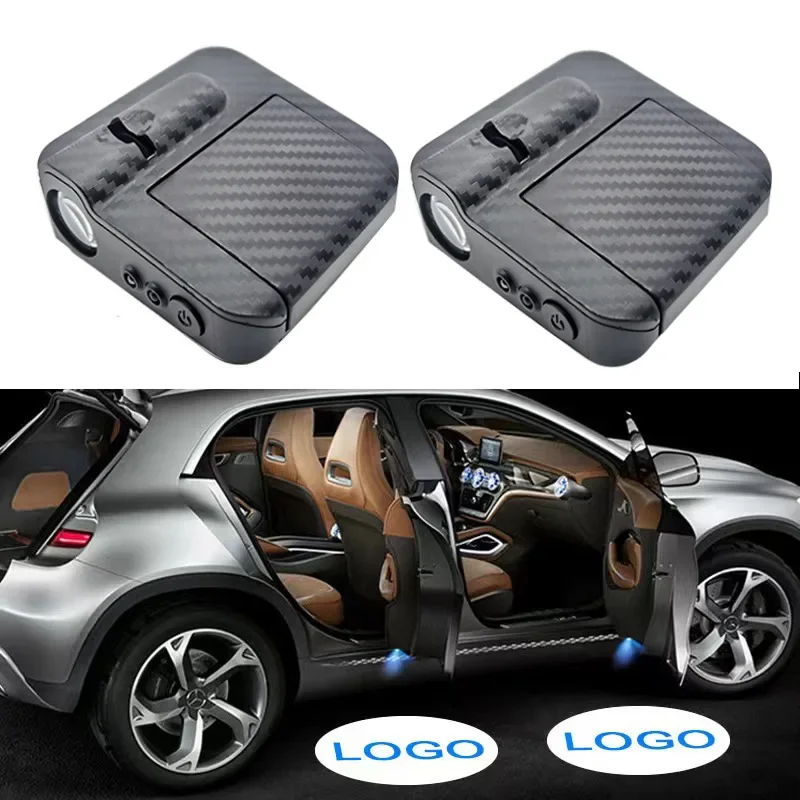 2 car logo Wireless Courtesy door projector LED Shadow light Auto accessories 2 car logo Wireless Courtesy door projector LED Shadow light Auto accessories