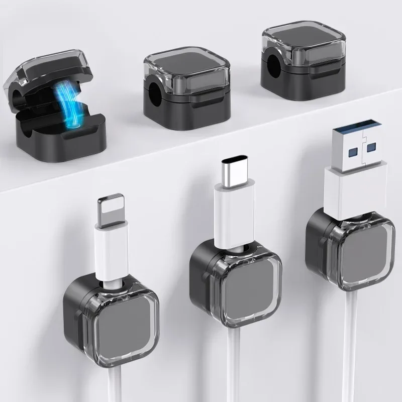 Colorful 6 PCS Magnetic Cable Clips Cable Smooth Adjustable Cord Holder Under Desk Cable Management Wire Keeper Cables Organizer Colorful 6 PCS Magnetic Cable Clips Cable Smooth Adjustable Cord Holder Under Desk Cable Management Wire Keeper Cables Organizer