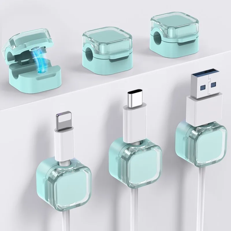 Colorful 6 PCS Magnetic Cable Clips Cable Smooth Adjustable Cord Holder Under Desk Cable Management Wire Keeper Cables Organizer Colorful 6 PCS Magnetic Cable Clips Cable Smooth Adjustable Cord Holder Under Desk Cable Management Wire Keeper Cables Organizer