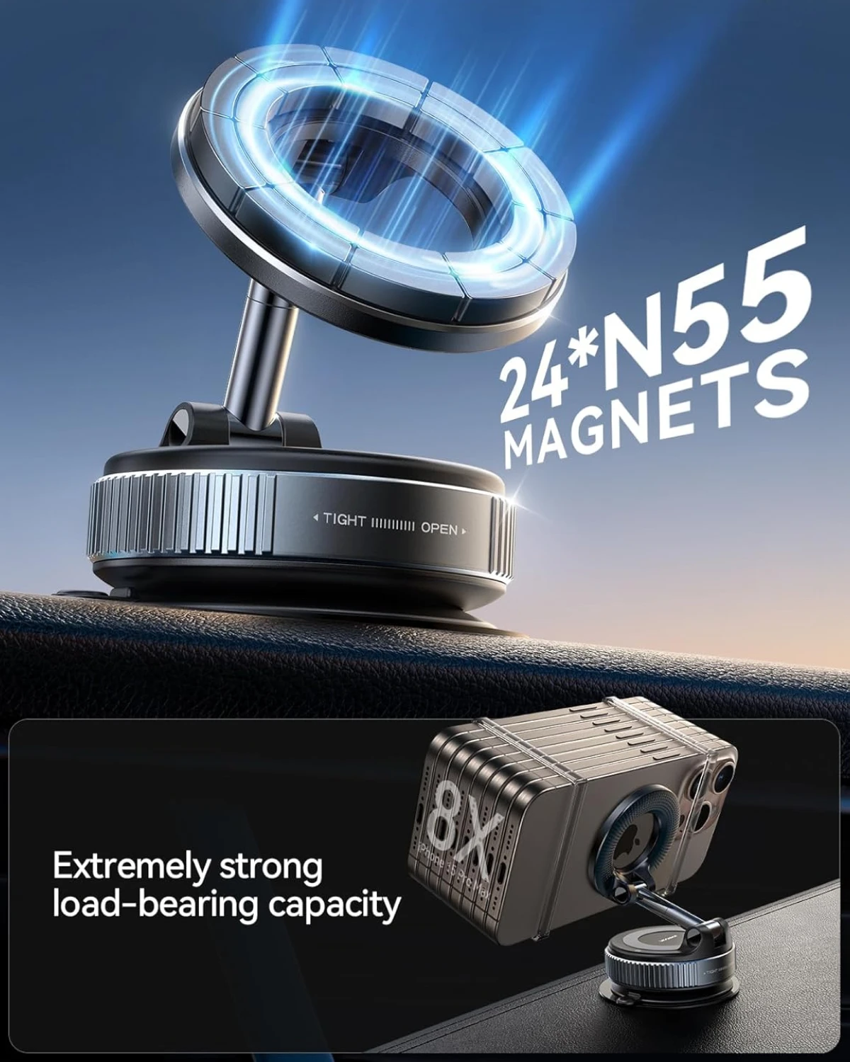 Magnetic Car Phone Mount 01